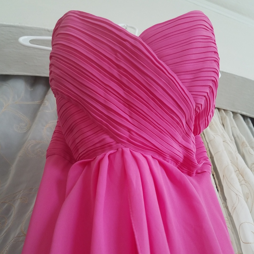 Timeless Hot Pink Sweetheart Long Gown